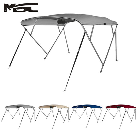 MSC® 4 Bow Bimini Boat Top Cover with Rear Support Pole and Storage Boot