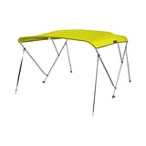 MSC 3 Bow& 4 Bow Bimini Top Boat Cover 2 Straps for Front and 2 Rear Support Poles Includes Mounting Hardwares with 1 Inch Aluminum Frame