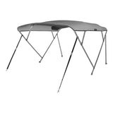 MSC 3 Bow& 4 Bow Bimini Top Boat Cover 2 Straps for Front and 2 Rear Support Poles Includes Mounting Hardwares with 1 Inch Aluminum Frame