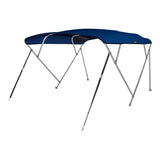 MSC 3 Bow& 4 Bow Bimini Top Boat Cover 2 Straps for Front and 2 Rear Support Poles Includes Mounting Hardwares with 1 Inch Aluminum Frame