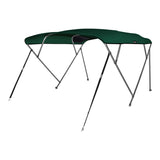 MSC 3 Bow& 4 Bow Bimini Top Boat Cover 2 Straps for Front and 2 Rear Support Poles Includes Mounting Hardwares with 1 Inch Aluminum Frame