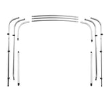MSC® 3 Bow Bimini Boat Top Cover with Rear Support Pole and Storage Boot