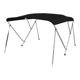 MSC 3 Bow& 4 Bow Bimini Top Boat Cover 2 Straps for Front and 2 Rear Support Poles Includes Mounting Hardwares with 1 Inch Aluminum Frame