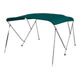 MSC 3 Bow& 4 Bow Bimini Top Boat Cover 2 Straps for Front and 2 Rear Support Poles Includes Mounting Hardwares with 1 Inch Aluminum Frame