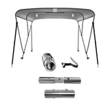 MSC® 3 Bow Bimini Boat Top Cover with Rear Support Pole and Storage Boot