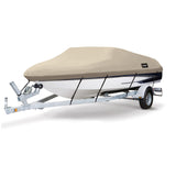MSC® Heavy Duty 600D Marine Grade Polyester Canvas Trailerable Waterproof Boat Cover