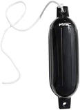 MSC® Vinyl Ribbed Boat Fenders Bumpers,Black, 4 Packs