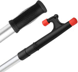 MSC Telescoping Boat Hook with Threaded End,4.5-12ft, Black