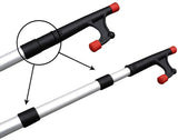 MSC Telescoping Boat Hook with Threaded End,4.5-12ft, Black