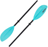 MSC Fishing Kayak Paddle, 2-Piece,Measurement Scale,86 inch and 95 inch Available, Teal