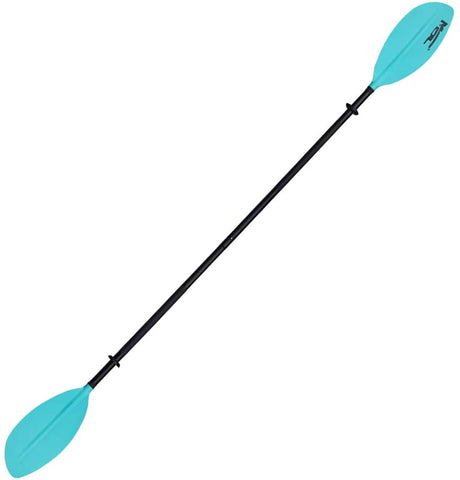 MSC Fishing Kayak Paddle, 2-Piece,Measurement Scale,86 inch and 95 inch Available, Teal