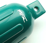 MSC® Vinyl Ribbed Boat Fenders Bumpers, Green,4 Packs