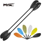 2 of MSC®Kayak Paddles, Color Available Black,Yellow,White,Olive,Blue, 2-Pieces,87"and 96" available