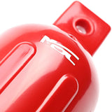 MSC® Vinyl Ribbed Boat Fenders Bumpers,Red, 4 Packs