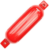 MSC® Vinyl Ribbed Boat Fenders Bumpers,Red, 4 Packs