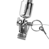 MSC®  Bimini Top Stainless Steel Angled Deck Hinge with Removable Pin,1PR