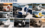 MSC Two Tones Bucket Boat Seat, Captain Seat, Pontoon Boat Seat