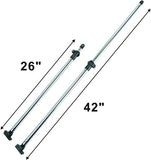 Adjustable Bimini Rear Support Poles, 1" Aluminum Support Poles,Fit Most Types of Bimini Tops