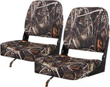 MSC Marine Grade Camo Fishing Seat, 2 Count, Heavy-Duty Fabric, Easy Installation, Durable