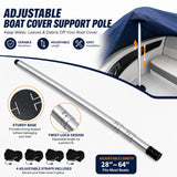 Boat Cover Support Pole, 28" to 64" Height Adjustable