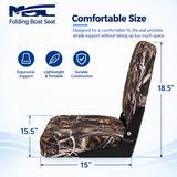 MSC Marine Grade Camo Fishing Seat, 2 Count, Heavy-Duty Fabric, Easy Installation, Durable