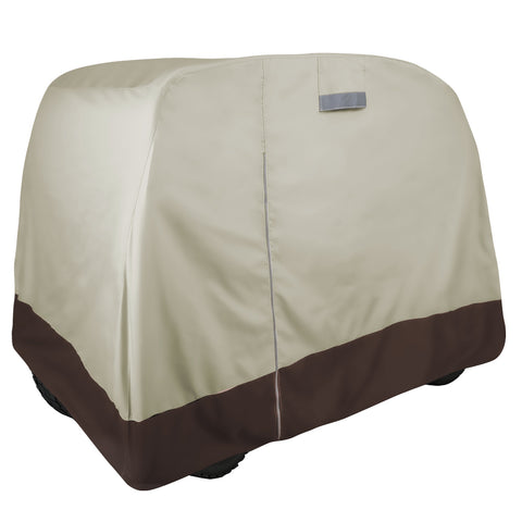 2/4 Passenger Golf Cart Cover Waterproof, 600D Heavy Duty Golf Cart Cover, Universal Fits for EZGO, Club Car, Yamaha Golf Cart
