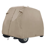 Waterproof Golf Cart Cover 2-4 Passenger Dustproof Storage for EZ Go Club Yamaha,Tan