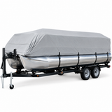 MSC®  Trailerable Pontoon Boat Cover 300D UV,Mainre Grade, Color Grey,Pacific Blue Available