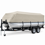 MSC®  Trailerable Pontoon Boat Cover 300D UV,Mainre Grade, Color Grey,Pacific Blue Available