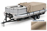 MSC®  Trailerable Pontoon Boat Cover 300D UV,Mainre Grade, Color Grey,Pacific Blue Available