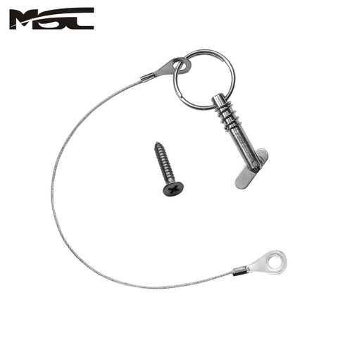 MSC® Stainless Steel Bimini Top Removable Clevis Pin Tethered,1/4 Sping-1EA