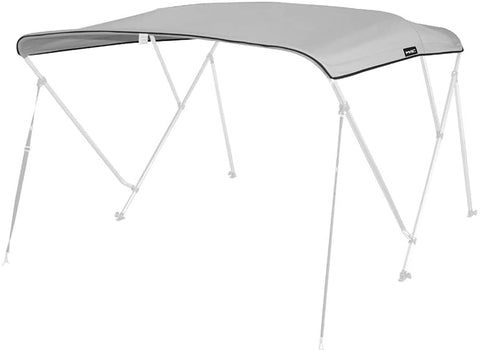 MSC® 600D Canopy Canvas for 3 Bow Bimini Top Boat Top Cover, Gray