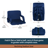 Stadium Seats for Bleachers with Back Support and Armrest Support