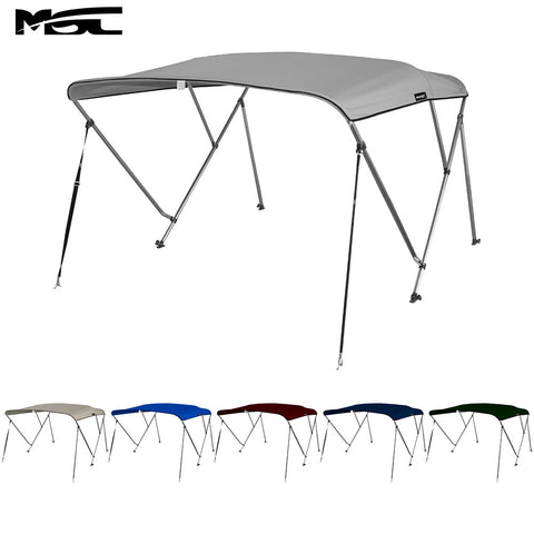 MSC® 3 Bow Bimini Boat Top Cover with Rear Support Pole and Storage Boot