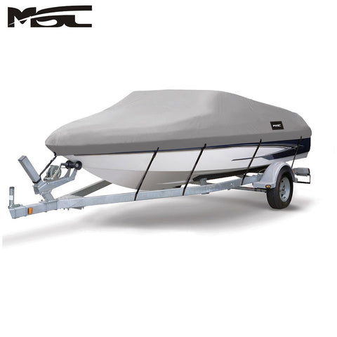 MSC® Heavy Duty 600D Marine Grade Polyester Canvas Trailerable Waterproof Boat Cover