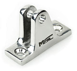 MSC®  Bimini Top Stainless Steel Angled Deck Hinge with Removable Pin,1PR