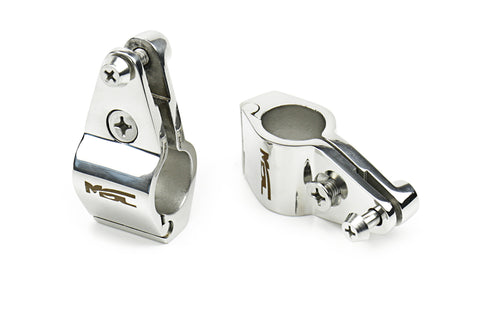 MSC® Bimini Top Stainless Steel External Jaw Slides 1"and 7/8" available-1pair